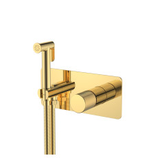 Гигиенический душ со смесителем Boheme Stick Spirale встраиваемый золото 127-GG.4