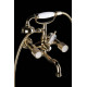 Смеситель для ванны Boheme Royal Cristal с душевым комплектом золото 293-Royal/CRST