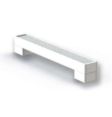 Конвектор напольный Gekon Level U/FSO 80x1200x130 мм нижнее подключение RAL 9016 GLUF0.00812013/FSO/RAL9016