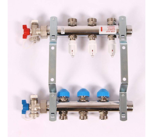 Коллекторная группа REHAU HKV-D 1 x 3/4 3 выхода 208031