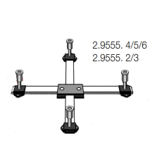 Ножки для душевого поддона Laufen 2.9555.5.000.000.1