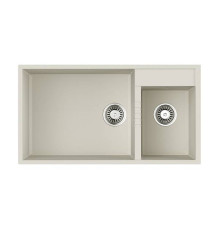 Кухонная мойка Omoikiri Tedori 85-2-U-PL Tetogranit 85x46.5 см платина 4993947