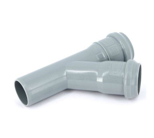 Тройник канализационный Sinikon Стандарт 32x32 мм 45° 508001.R