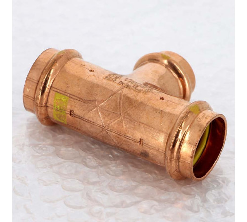 Тройник пресс медный Viega Profipress G 28x22x28 мм 346065