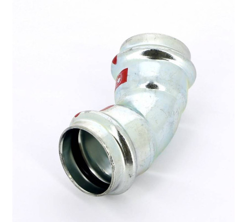 Угол пресс 45° Viega Prestabo 28 мм оцинкованная сталь 558291