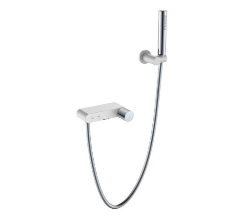 Смеситель для душа Boheme Stick белый/хром 123-WCR.2
