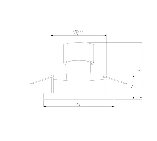 Встраиваемый точечный светильник 122 MR16