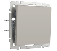 Выключатель одноклавишный проходной (дымчатый) W1212004