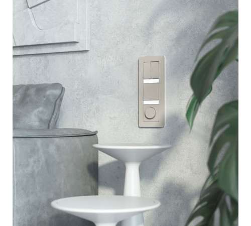 Выключатель одноклавишный проходной (дымчатый) W1212004