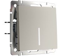 Выключатель одноклавишный с подсветкой (дымчатый) W1210104