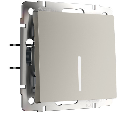 Выключатель одноклавишный с подсветкой (дымчатый) W1210104