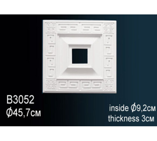 Розетка потолочная Perfect B3052 полиуретановая 520 мм B3052