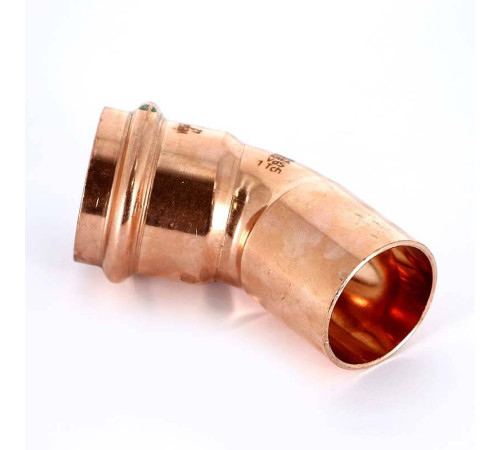 Угол-вставка 45° пресс Viega Profipress 42 мм медь 292546