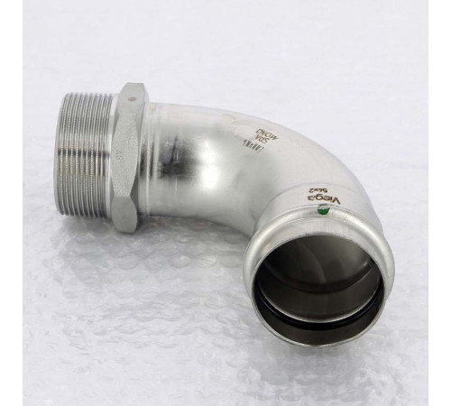 Угол пресс-Н нержавеющая сталь Viega Sanpress Inox 54x2 436964