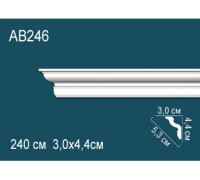 Карниз потолочный Perfect AB246 полиуретановый 160x160x2000 мм AB246