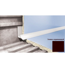 Профиль для плитки внутренний Cezar VS114 7 мм темно-коричневый VS114