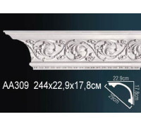 Карниз потолочный Perfect AA309 полиуретановый с рисунком AA309