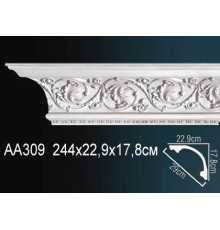 Карниз потолочный Perfect AA309 полиуретановый с рисунком AA309