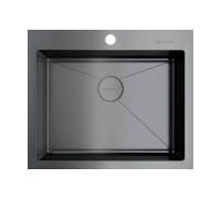Кухонная мойка Omoikiri Akisame 59-GM 59x51 см вороненая сталь 4973096