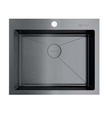 Кухонная мойка Omoikiri Akisame 59-GM 59x51 см вороненая сталь 4973096