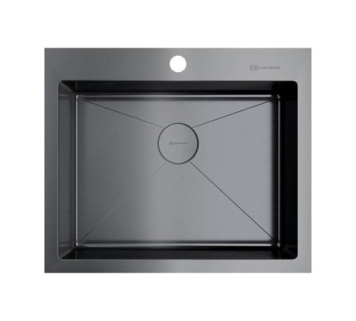 Кухонная мойка Omoikiri Akisame 59-GM 59x51 см вороненая сталь 4973096