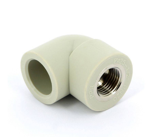 Угольник 90° полипропиленовый FV-Plast 25 мм x 1/2 ВР 218026