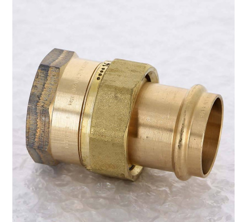 Муфта разъёмная пресс Viega Sanpress бронза 35x1 1/4 ВР 138875