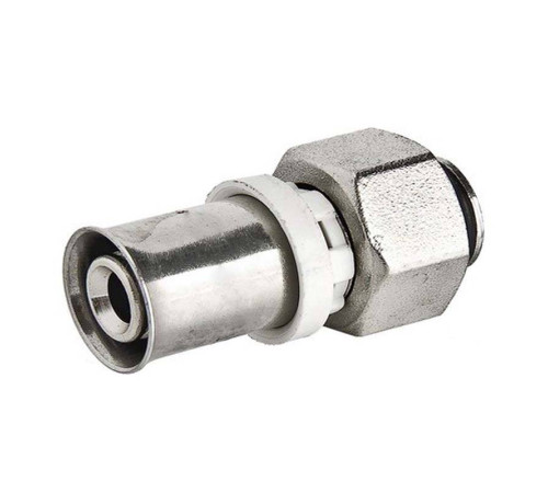 Муфта пресс с накидной гайкой Tiemme 16x1/2 оловянное покрытие 1650160