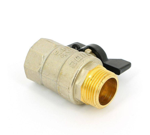 Кран шаровой для газа LD Pride 1/2 ВВ полнопроходной бабочка 47.350.15