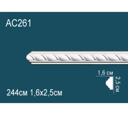 Молдинг полиуретановый Perfect AC261 с орнаментом AC261