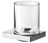 Держатель для стакана KEUCO EDITION 90 Square с хрустальным стаканом хром 19150 019000