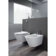 Унитаз подвесной GSI KUBE X 550x360 мм Genius Flush с крепежом белый глянцевый 9413FR511
