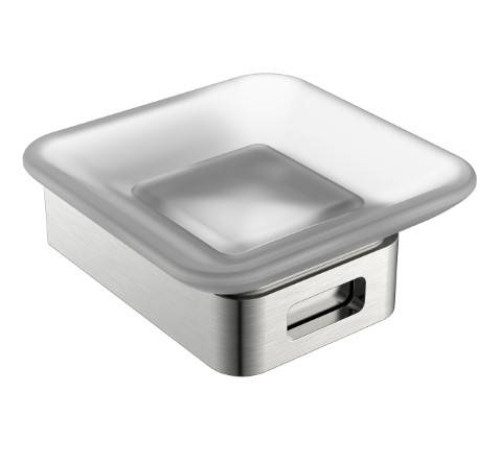 Мыльница подвесная Boheme Q квадратная никель браш 10943-NB
