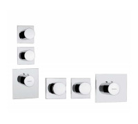 Смеситель для душа термостатический Bossini Oki High-Flow внешняя часть хром Z031203.030