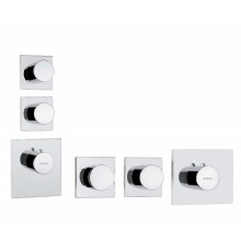 Смеситель для душа термостатический Bossini Oki High-Flow внешняя часть хром Z031203.030