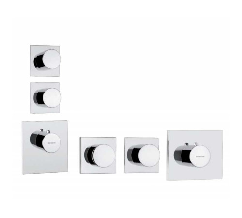 Смеситель для душа термостатический Bossini Oki High-Flow внешняя часть хром Z031203.030