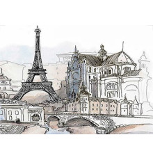 Вставка Cersanit Eifel многоцветная 25х35 см EI2M452