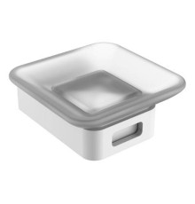 Мыльница подвесная Boheme Q квадратная белый матовый 10943-MW