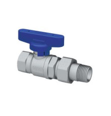 Кран шаровой FAR FS 3079 1/2 ВР-американка бабочка синяя ручка FS 3079 12BC