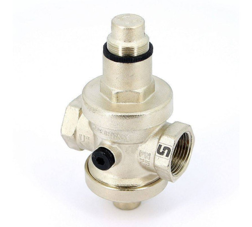 Редуктор давления UNI-FITT ВВ 1 никелированный под аксиальный манометр 204N4140