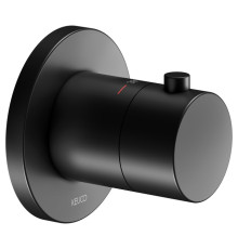 Смеситель встраиваемый KEUCO IXMO с термостатом круглая розетка черный матовый 59553 370001
