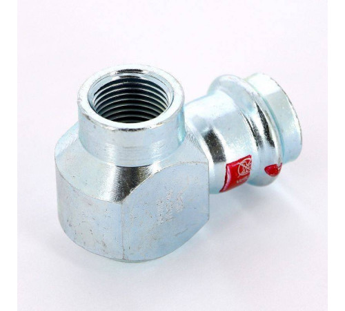 Угольник переходной Viega Prestabo 90° 22х1/2 пресс-В оцинкованная сталь 601263