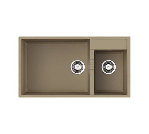 Кухонная мойка Omoikiri Tedori 85-2-U-SA 85x46.5 см бежевый 4993942