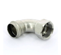 Угольник переходной Viega Sanpress Inox 90° 35х1 1/4 пресс-В нержавеющая сталь SC-Contur 437138