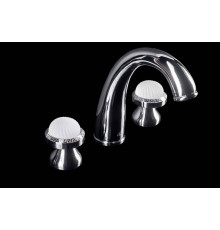 Смеситель для раковины на 3 отверстия Boheme Satine хром 277-ST