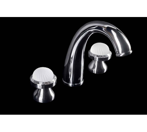 Смеситель для раковины на 3 отверстия Boheme Satine хром 277-ST