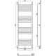 Полотенцесушитель водяной Сунержа Богема 500x1500 мм без покрытия 00-0220-1550