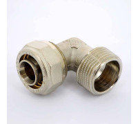 Угол обжимной никелированный Uni-Fitt 26х1 наружная резьба 665N8400