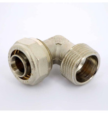 Угол обжимной никелированный Uni-Fitt 26х1 наружная резьба 665N8400