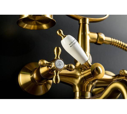 Смеситель для ванны Boheme Tradizionale Oro с душевым комплектом золото глянцевое 293